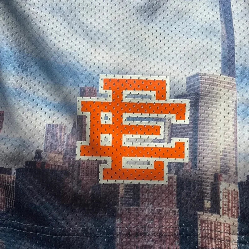 New Summer Eric Emanuel EE Basic Mesh Short Classic Floral Printed Gym Shorts Men'S Gym Basketball Sports Beach Shorts