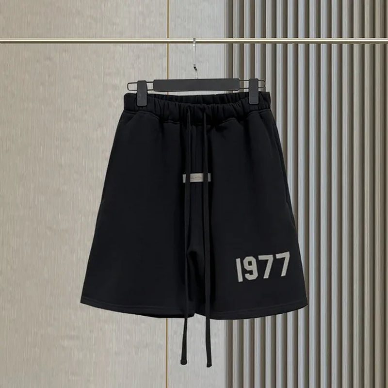 Shorts Men'S and Women'S 1977 Contton Casual Quarter Pants Basketball Sports Gym Loose High Street Cargo Short Hombre