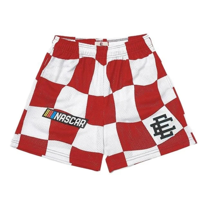 New Summer Eric Emanuel EE Basic Mesh Short Classic Floral Printed Gym Shorts Men'S Gym Basketball Sports Beach Shorts