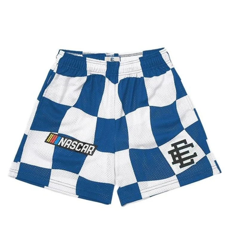 New Summer Eric Emanuel EE Basic Mesh Short Classic Floral Printed Gym Shorts Men'S Gym Basketball Sports Beach Shorts