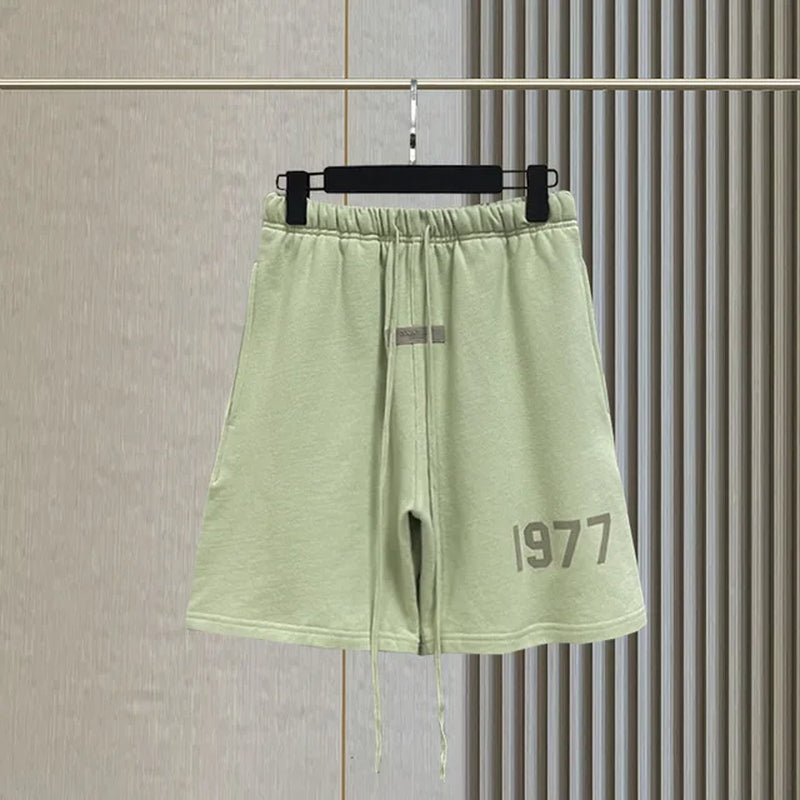 Shorts Men'S and Women'S 1977 Contton Casual Quarter Pants Basketball Sports Gym Loose High Street Cargo Short Hombre