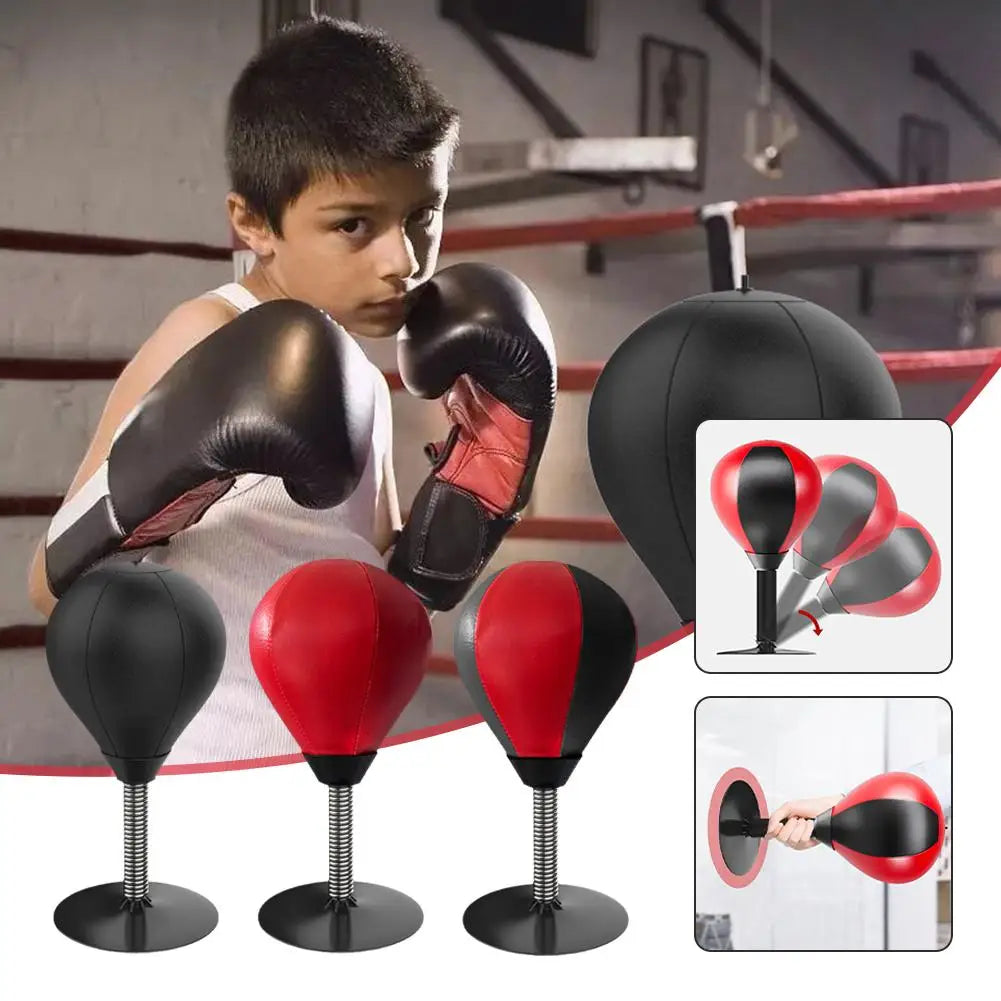 Desktop Punching Bag Ball with Suction Cup Table Boxing Exercising Children Speed Tool Stress Ball Adult Training Boxing Re X3T5